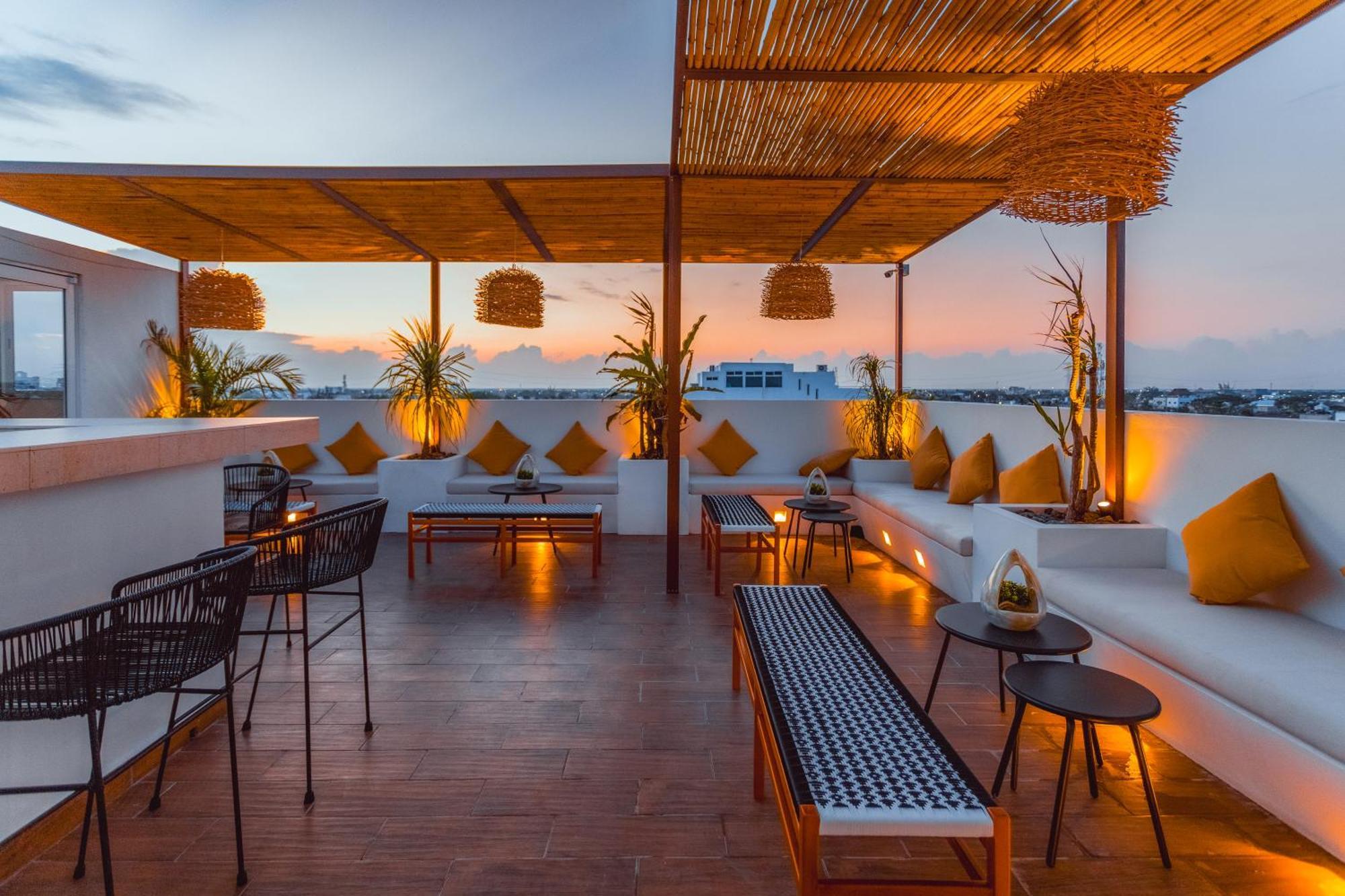 Terrasse Hotel Playa Del Carmen Eksteriør billede
